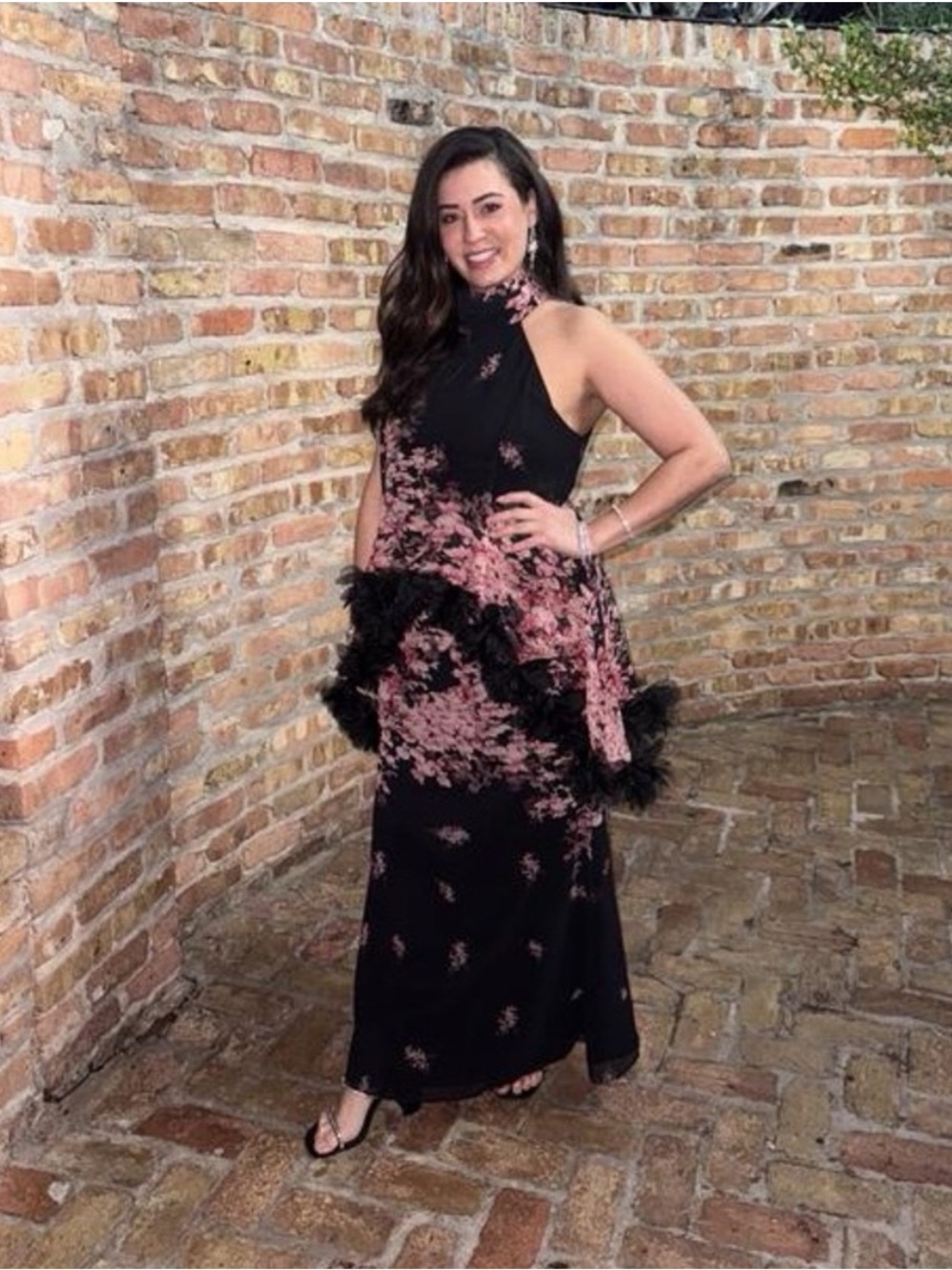 Elliatt Tulsia Floral Georgette Gown - Picture 8 of 8